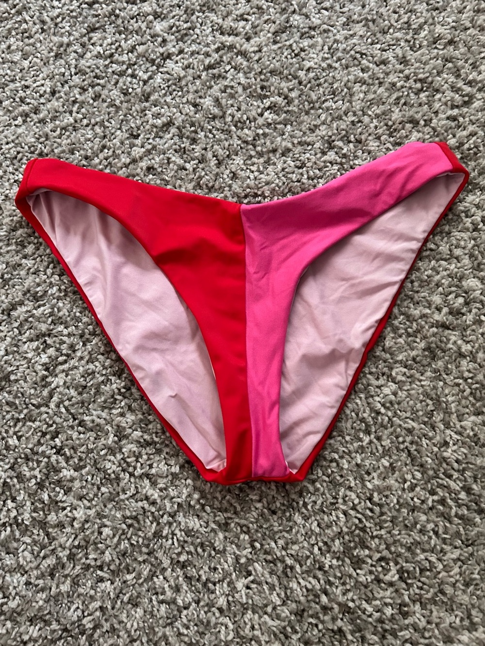 Preppy Colorful Colorblock Bikini Bottom